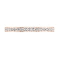 thumbnail image 3 of Women's 14K Rose Gold Round Diamond 1/4 Carat TCW Pave Set Wedding Band Eternity Ring 2.2 mm, 0.25 Ct Natural Diamond, Ring Size 10.25, 3 of 4