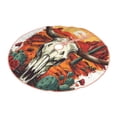 thumbnail image 2 of Bingfone Christmas Tree Skirt Mat Christmas Decoration Interior 48" -Western Desert Cactus Ram Skull, 2 of 6