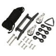 thumbnail image 2 of Kit de carrito de ancla para kayak, barco, con abrazadera de cuerda, poleas de de nailon, tornillos y tuercas, ojales de almohadilla Macarena Ancla de kayak, 2 of 8