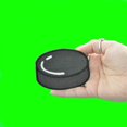 thumbnail image 2 of Hockey Puck Embroidered Iron On Patch, 2 of 2