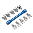 thumbnail image 1 of 1 Set Blue Motorcycle Spoke Wrench and 10 Pieces Hardened Tips 5.0-6.8 for Most Motorbikes, 1 of 6
