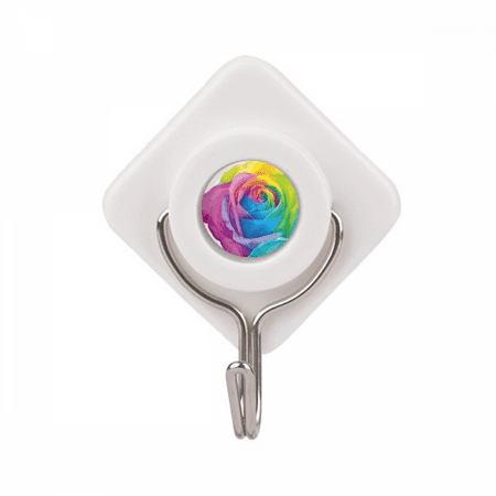 

Rainbow Flower LGBT Adhesive Wall Hooks Hanging Self Sticky
