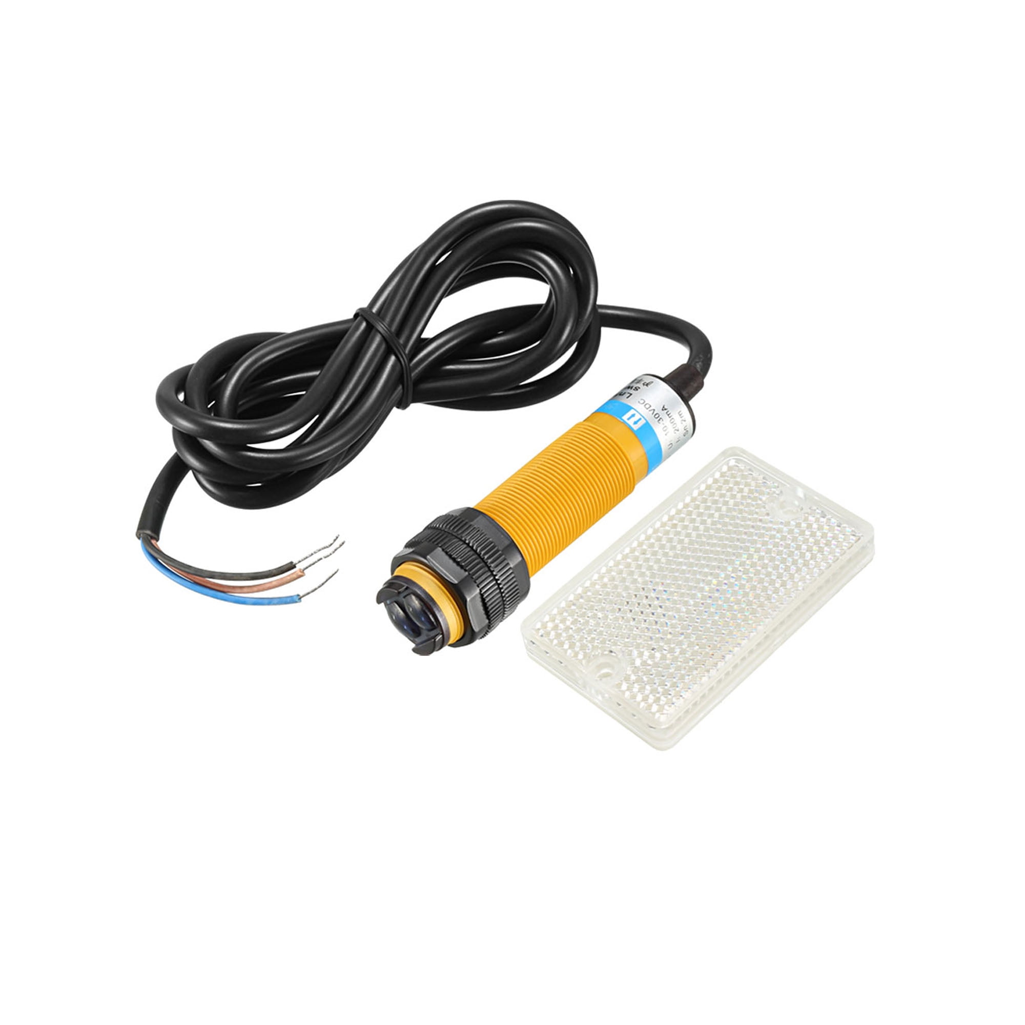 200mA DC 1030V Retroreflective Optical Sensor Switch with Reflector Panel