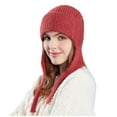 thumbnail image 5 of Caywon Women's Ear Protection Beanie Hat Winter Thickened Outdoor Ski Windproof Large Head Circumference Cold Proof Warm Hat Suitable for Skiing Hiking​, 5 of 5