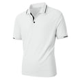 thumbnail image 5 of WIZUTIZ Men's Button-Down Shirt Solid Color Short Sleeve Turndown Collar Everyday Shirt Moisture Wicking Breathable Lightweight Summer Sports Top, 5 of 5