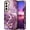 Purple, variant on CASEFIV for Samsung Galaxy S22 Plus 5G Case,Marble Pattern Heavy Duty Shockproof Full Body Protective Phone Covers for Women Girls,Blue Gray