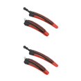 thumbnail image 2 of Guardoinrt Wide Compatibility Improved Performance Bicycle Fender Set For All Bikes Enhanced Safety Plastic Bicycle Mudguard Black red 2Set, 2 of 6