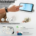 thumbnail image 2 of Dteck for iPhone 12 Mini Wallet Case with Card Holder, Shockproof PU Leather Flip Cover with RFID Blocking Protective Phone Case with 3 Card Slots Kickstand & Wrist Strap for Women and Men, E, 2 of 8