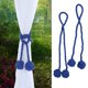 thumbnail image 3 of 2 unids/lote accesorios de decoración del hogar cortina alzapaños soporte de bola Clip para cortinas de ventana (azul oscuro), 3 of 8