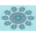 thumbnail image 1 of Ahgly Company Machine Washable Indoor Rectangle Transitional Blue Koi Blue Area Rugs, 3' x 5', 1 of 7