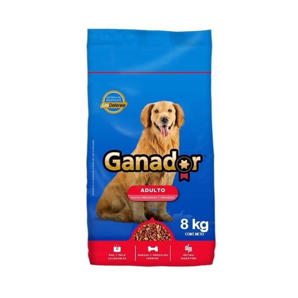 Alimento para Perro Ganador Adulto Razas Medianas y Grandes 8 kg