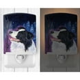 thumbnail image 2 of Caroline's Treasures SS8369CNL Starry Night Border Collie Ceramic Night Light, 6x4x3", multicolor, 2 of 2