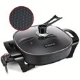 thumbnail image 4 of Upgrade Your Kitchen With This Premium Electric Skillet - Non Stick, Glass Lid & 1360 Watts, 4 of 4