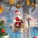 thumbnail image 5 of Adorno navideño acrílico 2D de Santa Claus White Dragon - Colgante plano para el árbol o la pared, 5 of 6