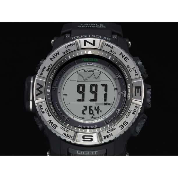 CＡＳＯ　ＰＲＯ　ＴＲＥＫ Casio Men's Pro Trek Triple Sensor Atomic Timekeeping Solar