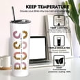 thumbnail image 5 of Boss Tumbler with Lid and Straw,20 Oz Boss Lady Coffee Mug Cup Water Bottle Stainless Steel Insulated Tumbler,Boss Day Gifts for Women Boss Lady Female Boss Managers Leaders Friends, 5 of 6