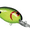 Chartreuse Black Back Scales, variant on Bandit Series 200 Crankbait 2" Salad Bar 1/4 oz.