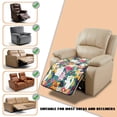 thumbnail image 5 of ZIATUBLES Cat Lily Tropical Print Recliner Chair Slipcover, Anti-Slip Washable Furniture Protector for Reclining Couch Seat Cushion, Pet Dog Cat Friendly Living Room Decor Accessory, 5 of 8