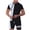 Black, variant on Vedolay Short Sets For Men Casual Men's Shirt And Shorts Set Summer Casual Short Sleeve Men's Sportswear Solid Color Streetwear Suits,Black XL