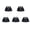 cape025-0, variant on Building Block Figure Accessory Black Cape
