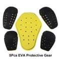thumbnail image 1 of 5Pcs EVA Moto Épaule Coude Arrière Protection Pad Course de Sécurité Vélo Équitation, 1 of 10