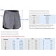thumbnail image 3 of Pantalones Cortos Mujer Pantalones cortos para correr para mujer 2 en 1 Capa de cobertura Forro de c CACAGOO Pantalones Cortos Mujer, 3 of 7