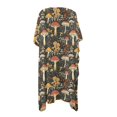thumbnail image 2 of HELLHERO Polyester Long Kimono Swimsuit Cover Up for Summer Casual Quick Dry Mushrooms, 2 of 6