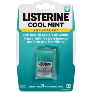 Listerine Pocket Pk Cool Size 24ct Listerine Cool Mint Pocket Packs
