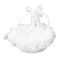 thumbnail image 1 of Cesta De Flores De Boda, Cesta De Flores Para Niña, Portátil, Duradero, Encaje Premium Para Ceremonia, Fiesta, Boda ANGGREK Wedding Basket, 1 of 8