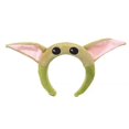 thumbnail image 1 of ZHAOCHENG Linda diadema de animales de dibujos animados en 3D para adultos y niños (Yoda), 1 of 2