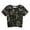 Army Green, variant on Arshiner Girls Casual Tie Dye Short-Sleeve T-Shirt Cute Print Summer Blouse for Girls Twist Front Tunic Tee Tops
