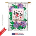 thumbnail image 2 of Breeze Decor BD-MD-H-115118-IP-BO-DS02-US Love You Lots Mommy Summer - Seasonal Mothers Day Impressions Decorative Vertical House Flag - 28 x 40 in., 2 of 4