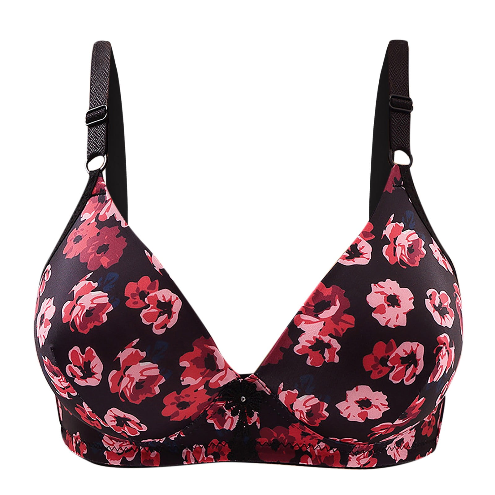 Bigersell Padded Bralettes for Women Fashion Bowknot Printed Comfortable  Hollow Out Bra Underwear No Underwire Big & Tall Size Sports Bras for  Female, Style 4711, Hot 36B 