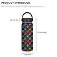 thumbnail image 5 of SEANATIVE Colorful Paws Insulated Water Bottle for Women Men Kids 20oz Vacuum Stainless Steel Water Bottle for Hot & Cold Drinks Great for Travel Canteen, 5 of 7