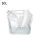 thumbnail image 1 of Wosthever Bolsa de agua plegable, jarra de almacenamiento portátil ligera, botella de agua práctica con asa incrustada, contenedor de agua para Kits de desorden para acampar 10L, 1 of 6