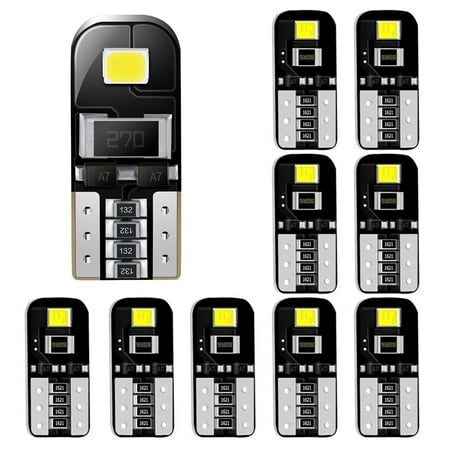 

10X W5W T10 2835 LED Bulbs Canbus 3030SMD 6000K LED Light