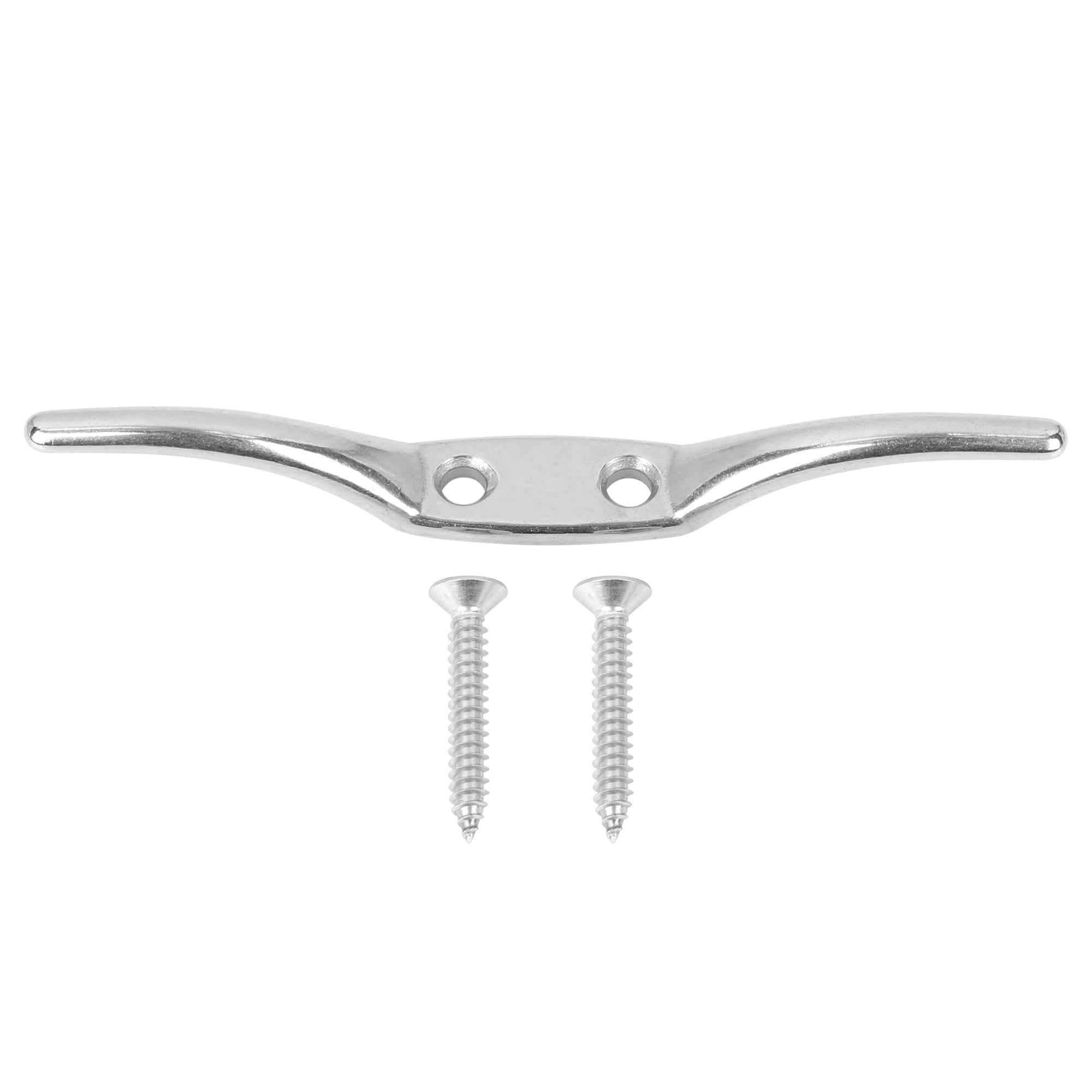 316 Stainless Steel 6 Inch Rope Boat Deck Flagpole Cleat Hook Set with