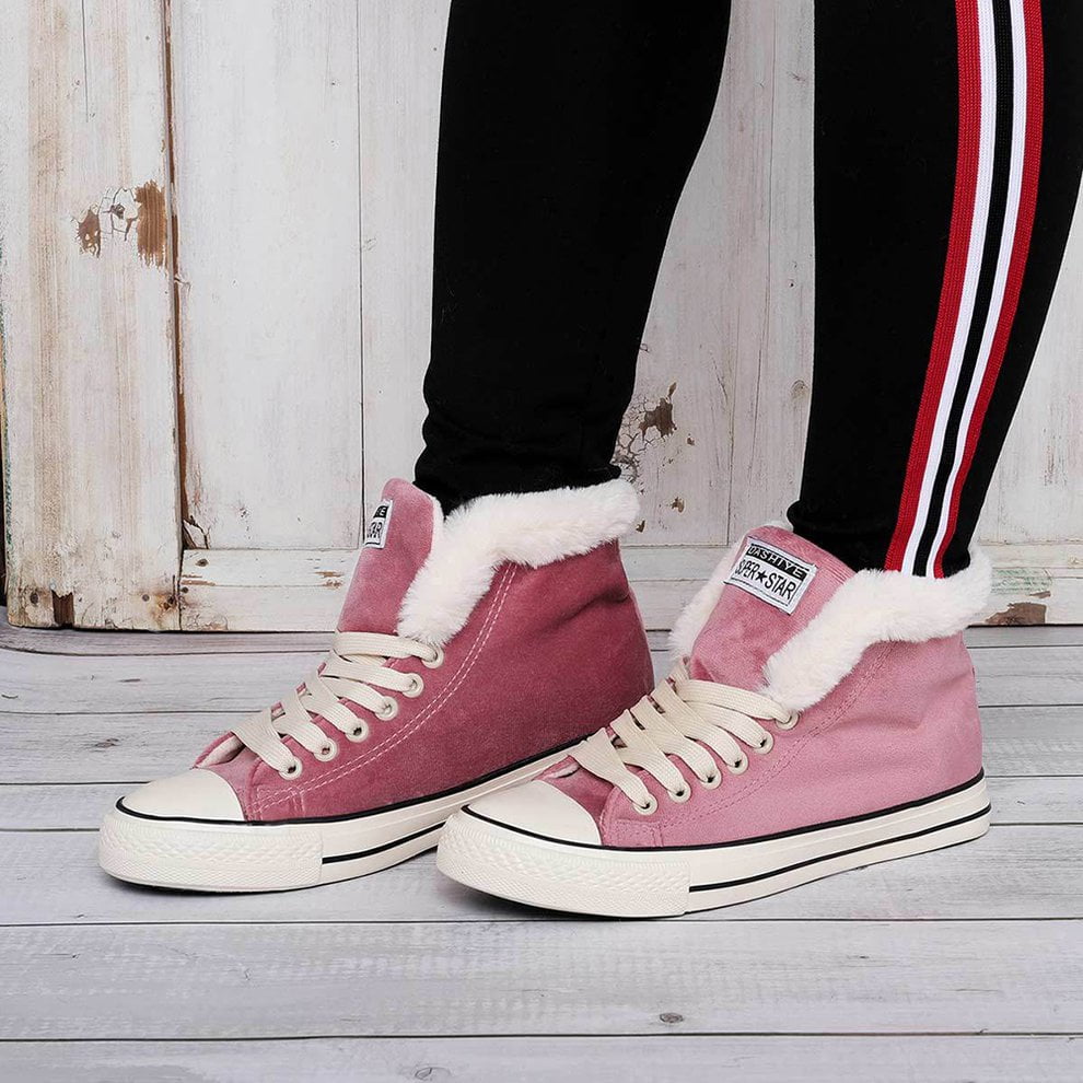 womens canvas snow sneakers