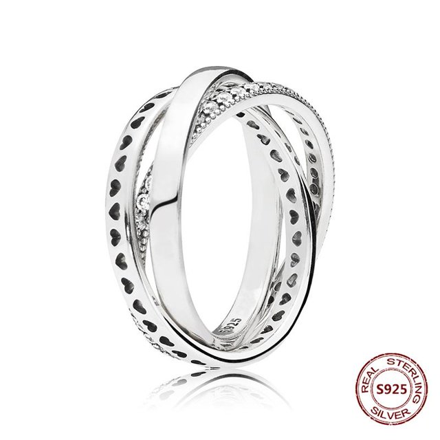 925 Silver Stackable Vintage Leaf Ring For Women Crystal S925 Bowknot Rings Original Finger Rings Anniversary Retro Jewelry YFPTR042 6