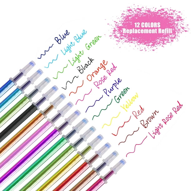 54 Pcs Gel Pens Ballpoint Pens Colored Gel Pens Multicolor Gel Ink