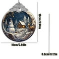 thumbnail image 3 of 2025 Christmas Ornaments - Exquisite Acrylic Baubles with Snowman & Winter Scene Designs, Ideal for Christmas Tree Decoration & Collection, 3 of 6