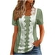 thumbnail image 2 of mfyjkho Tops Para Salir, Camisas De Manga Corta Para Mujer, Blusas Casuales De Verano, Blusas De Moda, Camisetas Lindas, Conjuntos, Ropa Tops Para Hacer Ejercicio Xxl, 2 of 5