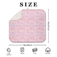 thumbnail image 4 of Pioneer Flower Floral Print Pattern Kitchen Dish Drying Mat 1 Pack, Ultra Absorbent Microfiber Drainer Mat, 16"x18", 4 of 6