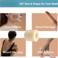 thumbnail image 5 of QARUN 2026 New Extra Large Hydrocolloid Roll Bandage, Self-Adhesive Absorbent Dressing for Wounds, Cut-To-Size Flexible Patch for First Aid Kit Medical Grade Hydrocolloid Roll, 5 of 6