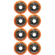 8 Labeda Gripper Asphalt Outdoor Roller Hockey Wheels - Orange 80mm X8