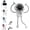 White, variant on Portable Robot Fan Man, 2 in 1 Fan & Phone Stand, USB Rechargeable 3-Speed Mini Fan with Remote for Indoor Outdoor Use