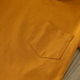 thumbnail image 4 of Gibobby Blusas Para Niñoses Camiseta sólida de manga corta para niños pequeños y niñas con bolsillo(Café, 6-12 Meses), 4 of 5