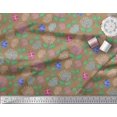 thumbnail image 3 of Soimoi Poly Georgette Fabric Leaves & Floral Artistic Print Sewing Fabric Yard 52 Inch Wide, 3 of 5
