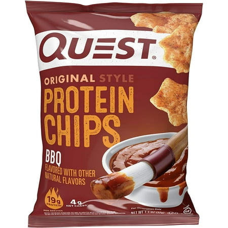 Quest Nutrition Protein Chips, BBQ, High Protein, Low Carb, 12 Count
