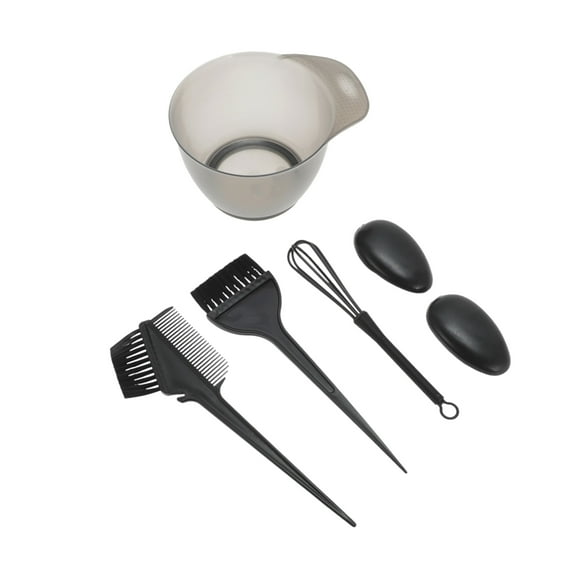Unique Bargains 1 Set Durable Hair Dye Color Bowl Kit for Bathroom Vanities Gray Plastic